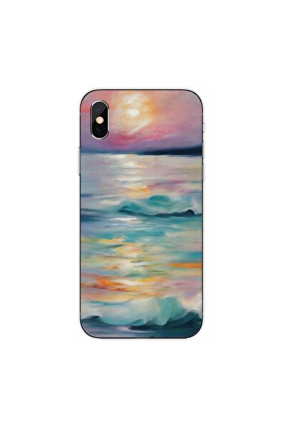 OEM Θήκη συμβατή με Apple iPhone X από σιλικόνη gel TPU με σχέδιο ακουαρέλας ...