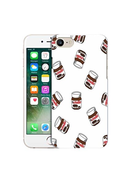 OEM Husa compatibila cu Apple iPhone 7 Silicon Gel Tpu Model Nutella Pattern
