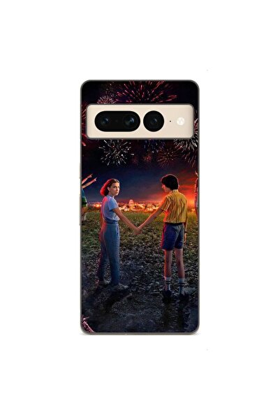 OEM Husa compatibila cu Google Pixel 8 Pro Silicon Gel Tpu Model Stranger Thi...