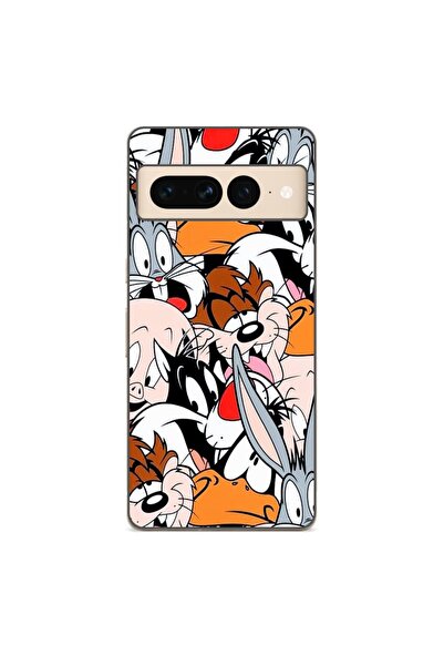 OEM Husa compatibila cu Google Pixel 7 Pro Silicon Gel Tpu Model Looney Tunes