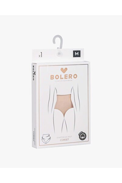 Bolero Kadın Lazer Kesim Pamuk Slip Korse Ten