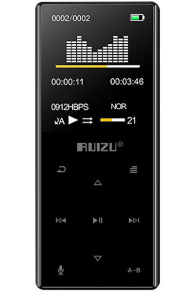 Ruizu D29 MP3 Player (16GB) με οθόνη TFT 1.8 " Μαύρο