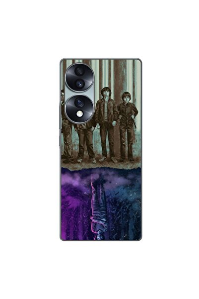 OEM Husa compatibila cu Honor 70 Silicon Gel Tpu Model Stranger Things Upside...