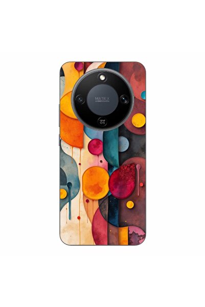 OEM Husa compatibila cu Honor Magic8 Lite Silicon Gel Tpu Model Abstract Shap...