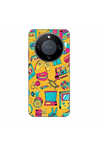 OEM Husa compatibila cu Honor Magic8 Lite Silicon Gel Tpu Model Pop Art Vintage