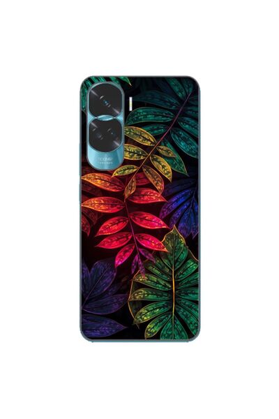 OEM Husa compatibila cu Honor 90 Lite 5G Silicon Gel Tpu Model Minmal Neon Le...