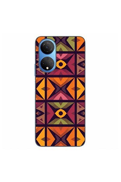 OEM Husa compatibila cu Honor X7 Silicon Gel Tpu Model Tribal Retro Shapes
