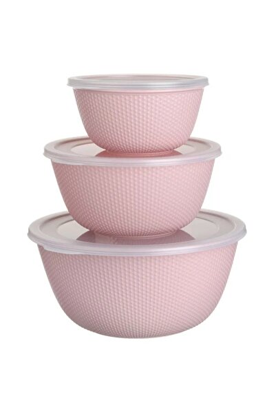 PUFO Set of 3 Round Casseroles with Lids, Microwave Oven Safe, Capacity 500/1...