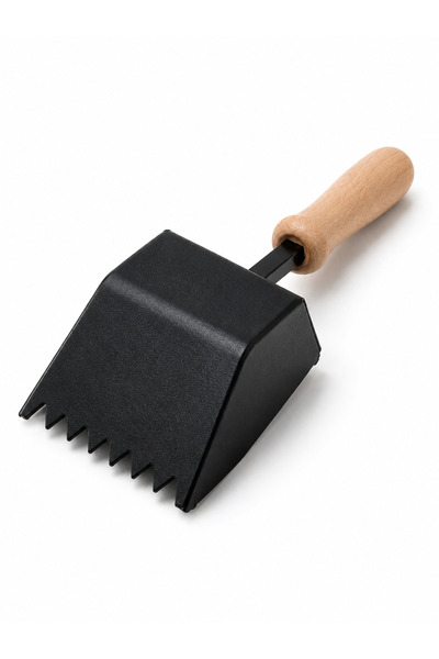 MOVIRA HOME Gazbeton Küreği 15 cm Ahşap Saplı Taraklı