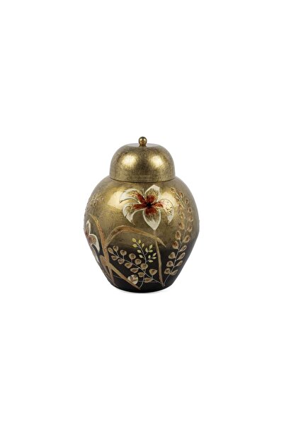 Mikasa Moor Gold Floral Lid Cube 37X44Cm
