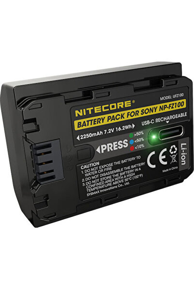Nitecore Μπαταρία Φωτογραφικής Μηχανής UFZ-100 9060100894 Ιόντων Λιθίου (Li-Ion)