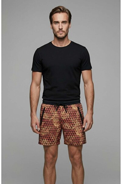Piyera Men's Swim Shorts with Front and Back Zipper Pockets Quick Dry Elastic...