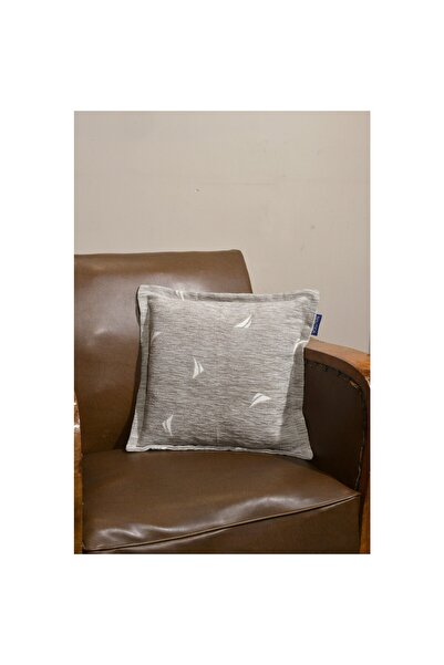 Baby Oliver Διακοσμητική Μαξιλαροθήκη 43x43cm Σενίλ/Γκρι-Logo Design 1005
