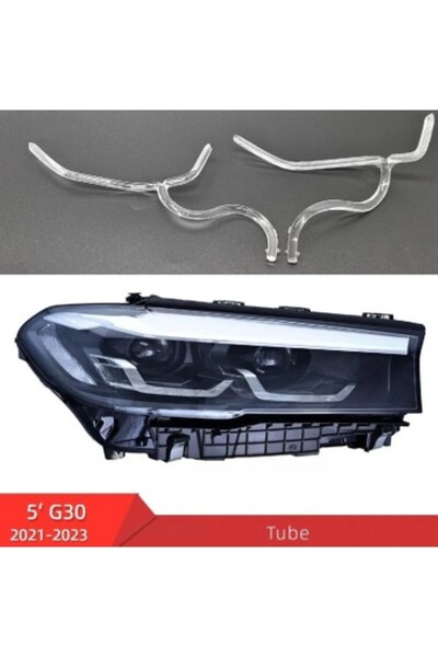 Xenon Bright Set de reparație fibră optică pentru far dreapta DRL Angel Eyes ...