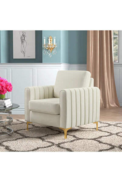 homejoyz كرسي بذراعين قماش مخمل – فيلفيتو – 75×85×88 سم