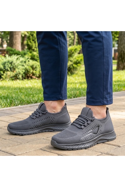 Modlet.ro Men's grey low-top sneakers DAN1