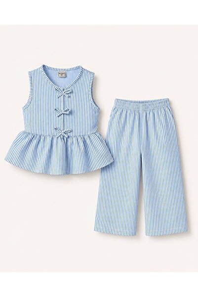 My Kids Wear Kız Çocuk Bella Fiyonk Detaylı Alt Üst Takım 12802