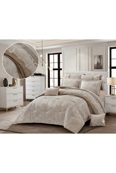 ALMIAAD Double Jacquard Bridal Bedspread-8 Pieces-240*260-Jacquard Bridal Bed...