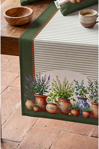 CANİLA SİCİLİA Çiçek Desenli Modern Detaylı Runner 45 x 145 Cm 1 ADET 1 ADET
