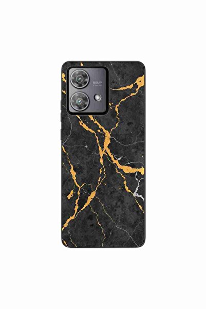 OEM Husa compatibila cu Motorola Edge 40 Neo Silicon Gel Tpu Model Noir Gold ...