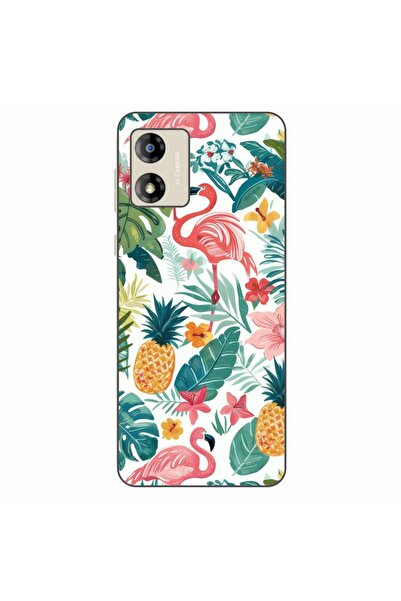 OEM Husa compatibila cu Motorola Moto E13 Silicon Gel Tpu Model Tropical Pattern