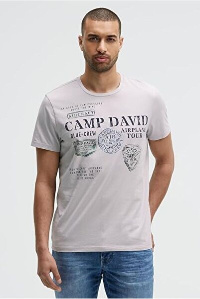 Camp David ERKEK BİSİKLET YAKA T-SHİRT