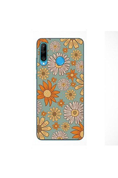 OEM Husa compatibila cu Huawei P30 Lite Silicon Gel Tpu Model Vintage Meadow