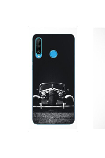 OEM Husa compatibila cu Huawei P30 Lite Silicon Gel Tpu Model Old Car
