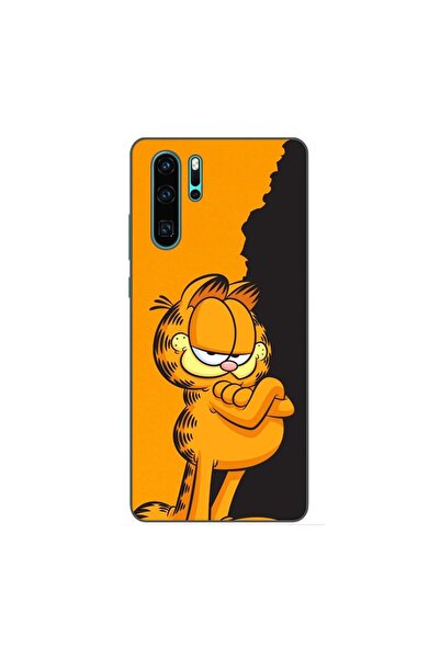 OEM Husa compatibila cu Huawei P30 Pro Silicon Gel Tpu Model Garfield Black a...
