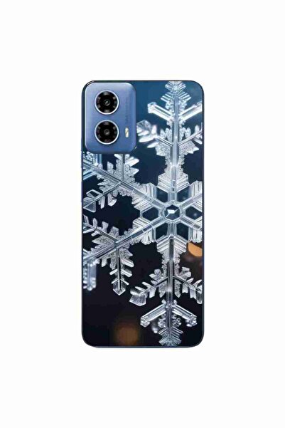 OEM Husa compatibila cu Motorola Moto G34 Silicon Gel Tpu Model Big Snowflake