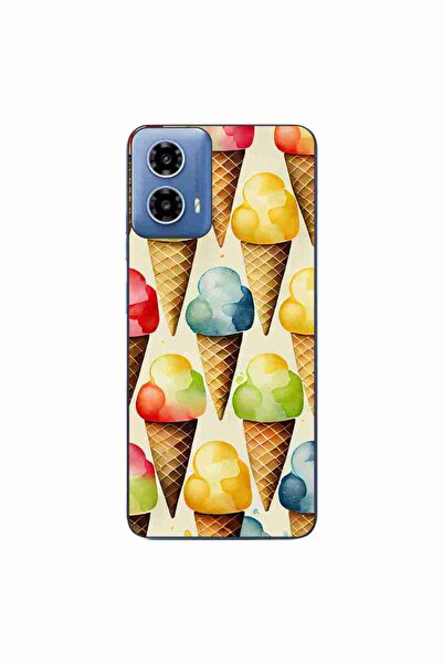 OEM Калъф, съвместим с Motorola Moto G34, от силиконов гел TPU, с десен на сл...