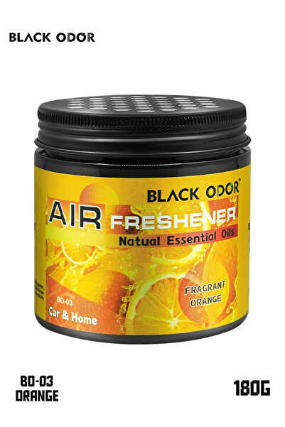 Black Odor معطر هواء برتقالي عطري BO-03 بوزن 180 جرام من الزيوت العطرية الطبي...