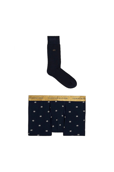 Tommy Hilfiger Ανδρικό Σετ Μπόξερ/Κάλτσες Navy Μπλε UM0UM03381-0YX