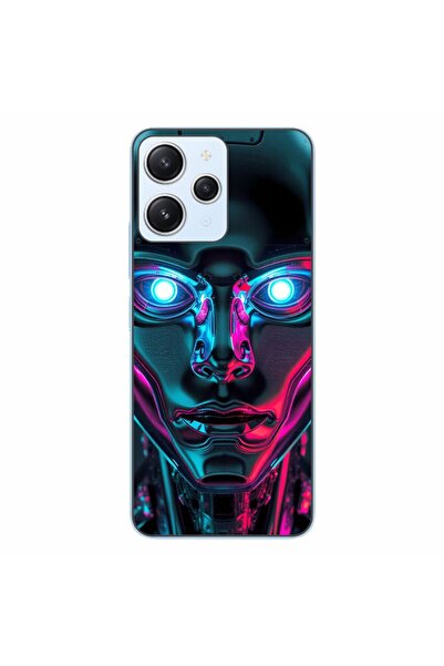 OEM Case compatible with Xiaomi Redmi 12 4G Silicon Gel Tpu Model Chrome Huma...