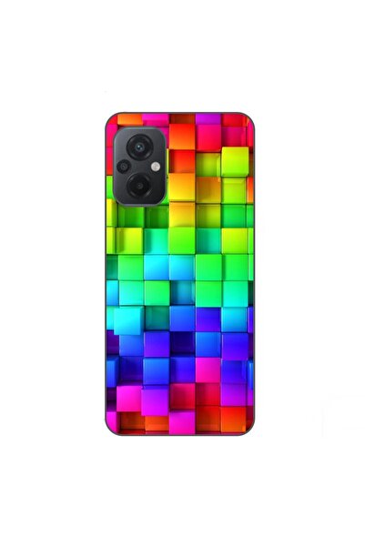 OEM Husa compatibila cu Xiaomi Poco M5 Silicon Gel Tpu Model Colorful Cubes