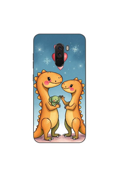 OEM Case compatible with Xiaomi Pocophone F1 Silicone Gel Tpu Pattern Dino Cu...