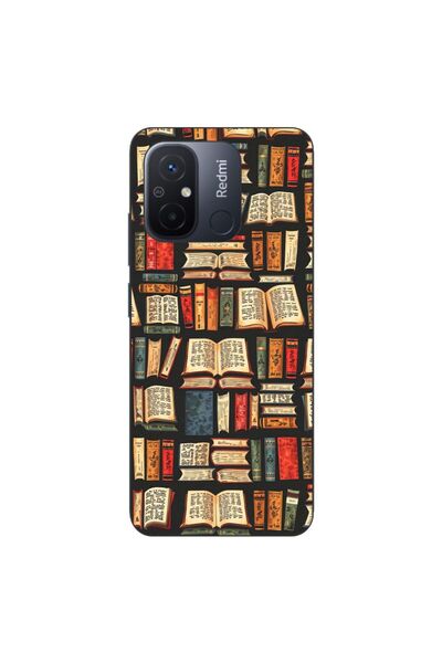 OEM Case compatible with Xiaomi Redmi 12C Silicon Gel Tpu Model Books Pattern