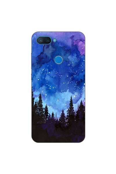 OEM Θήκη συμβατή με Xiaomi Mi 8 Lite Σιλικόνης Gel TPU Μοντέλο Νυχτερινό Δάσος