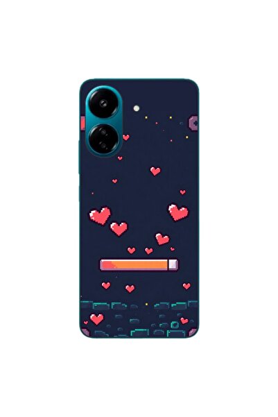 OEM Θήκη συμβατή με Xiaomi Redmi 13C 4G, από σιλικόνη TPU, με πίξελ σχέδιο κα...