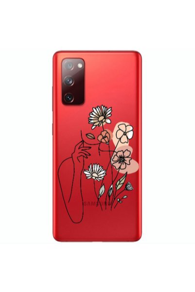 Other Samsung S20 FE Lady with Flowers Transparent Silicone TPU Θήκη