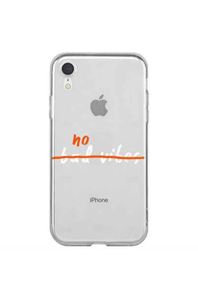 Other Apple iPhone Xr No bad vibes 2 Transparent Silicone TPU Θήκη