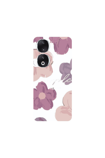 Other Honor 90 5G Flowers 2 Transparent Silicone TPU Θήκη