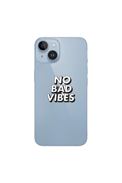Other Apple iPhone 14 Plus No bad vibes Transparent Silicone TPU Θήκη
