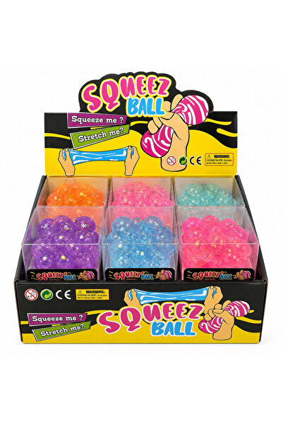 BaoBao Jucărie Antistres Cub Squishy Bubble cu Sclipici, 4x4x4 cm, Moale și E...