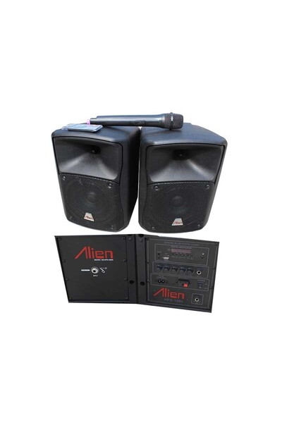 ALIEN Set of 2 ABS 6.5 inch 1265 USB/SD/FM/BT Speakers