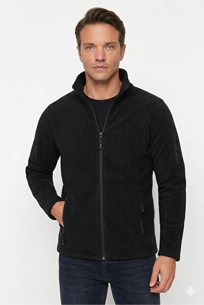 PandaForma Black Unisex Fleece with Pockets