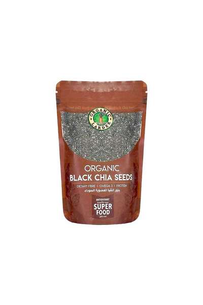 Organic Larder Chia Seeds Black 300 g, Vegan