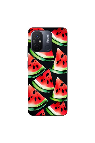 OEM Θήκη συμβατή με Xiaomi Redmi 12C Σιλικόνης Gel TPU με σχέδιο φέτες καρπου...