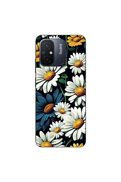 OEM Case compatible with Xiaomi Redmi 12C Silicone Gel Tpu Daisy Pattern
