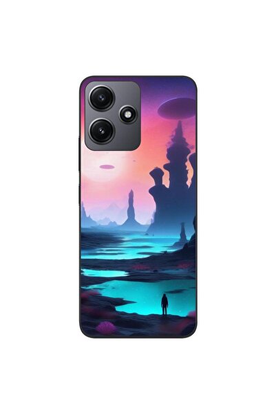 OEM Case compatible with Xiaomi Redmi 12 5G Silicone Gel Tpu Model Mystic Planet